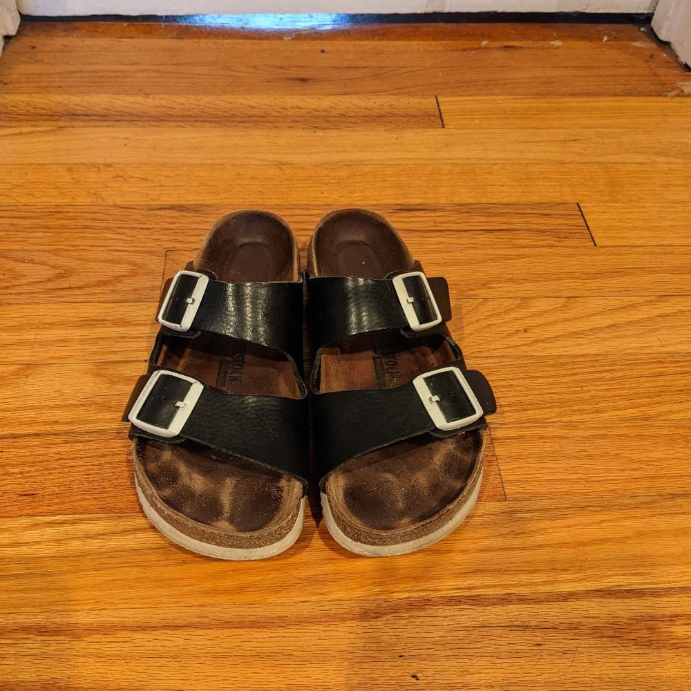 Birkenstock Arizona 40 Narrow Black and White